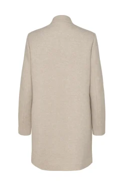 Only Woolen Cloth Coat With High Collar Gris Medio Outlet