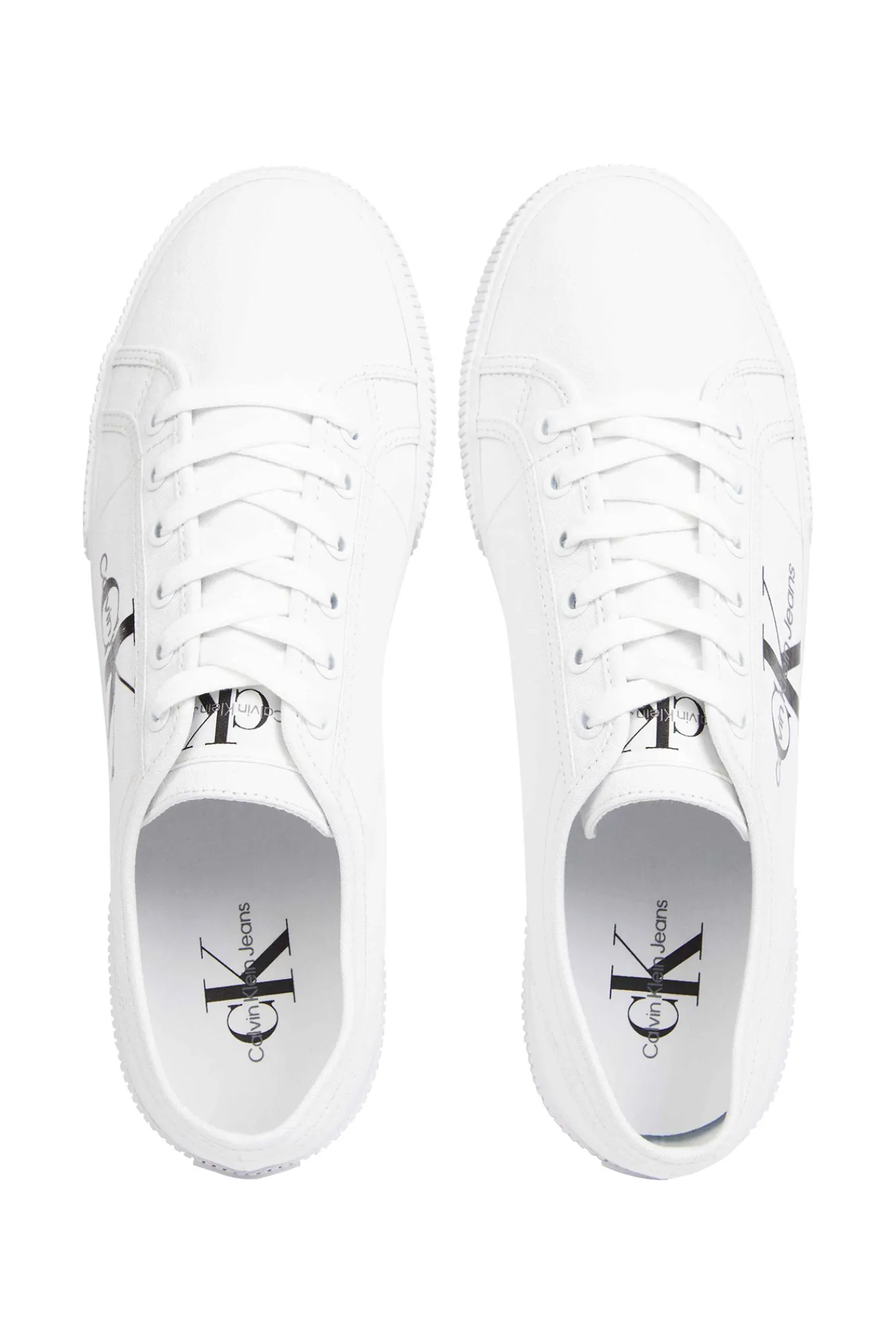 Calvin Klein Zapatilla Vulcano Ck Hombre Color Blanco New