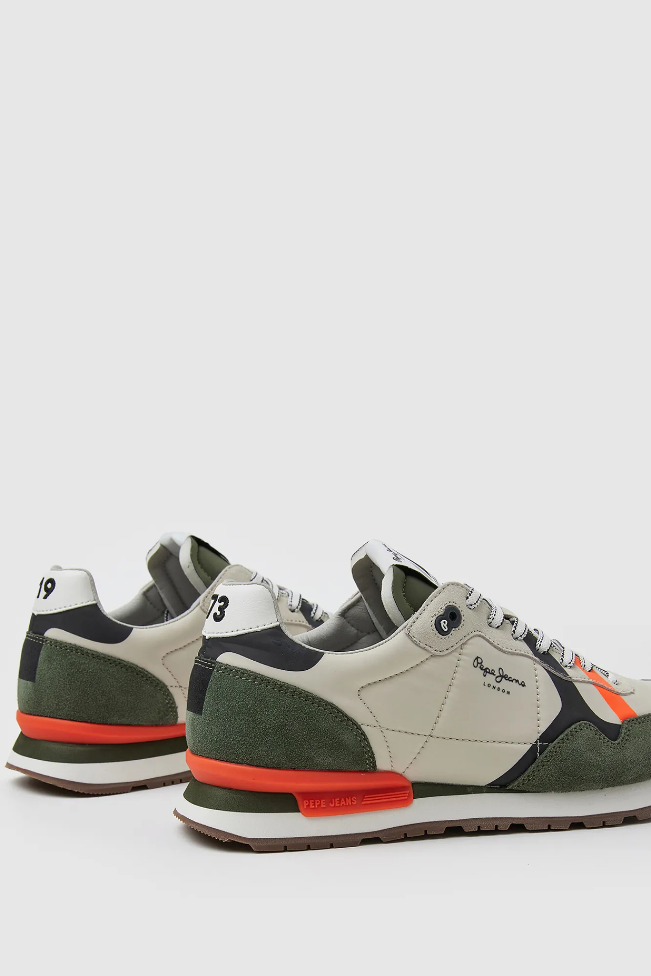 Pepe Jeans Zapatillas Running Retro. Kaki Oscuro Outlet