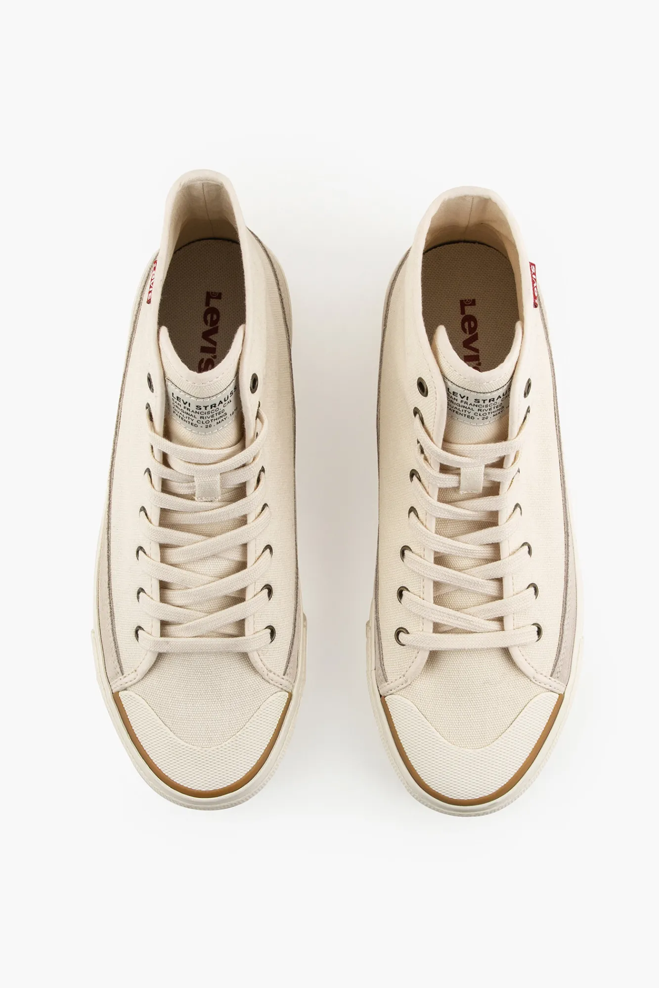 * Zapatillas Square High Marfil Hot