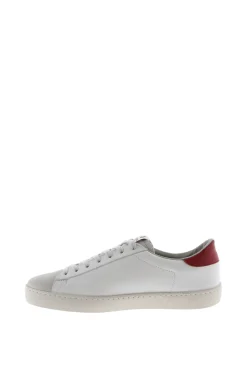 Victoria Zapatillas Piel Y Serraje Estampado Granate