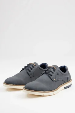 Inside Zapato Clasico Blucher Combina Azul Oscuro