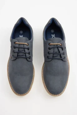 Inside Zapato Clasico Blucher Combina Azul Oscuro