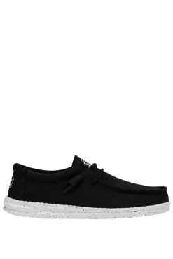 Dude Shoes Zapato Mocasin Wally Slub Negro Discount