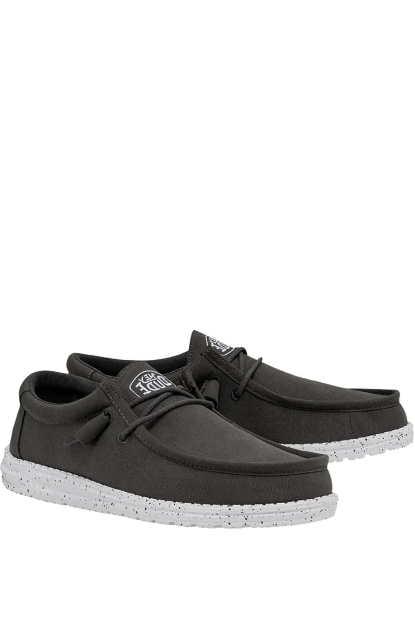 Dude Shoes Zapato Mocasin Wally Slub Gris Oscuro Online