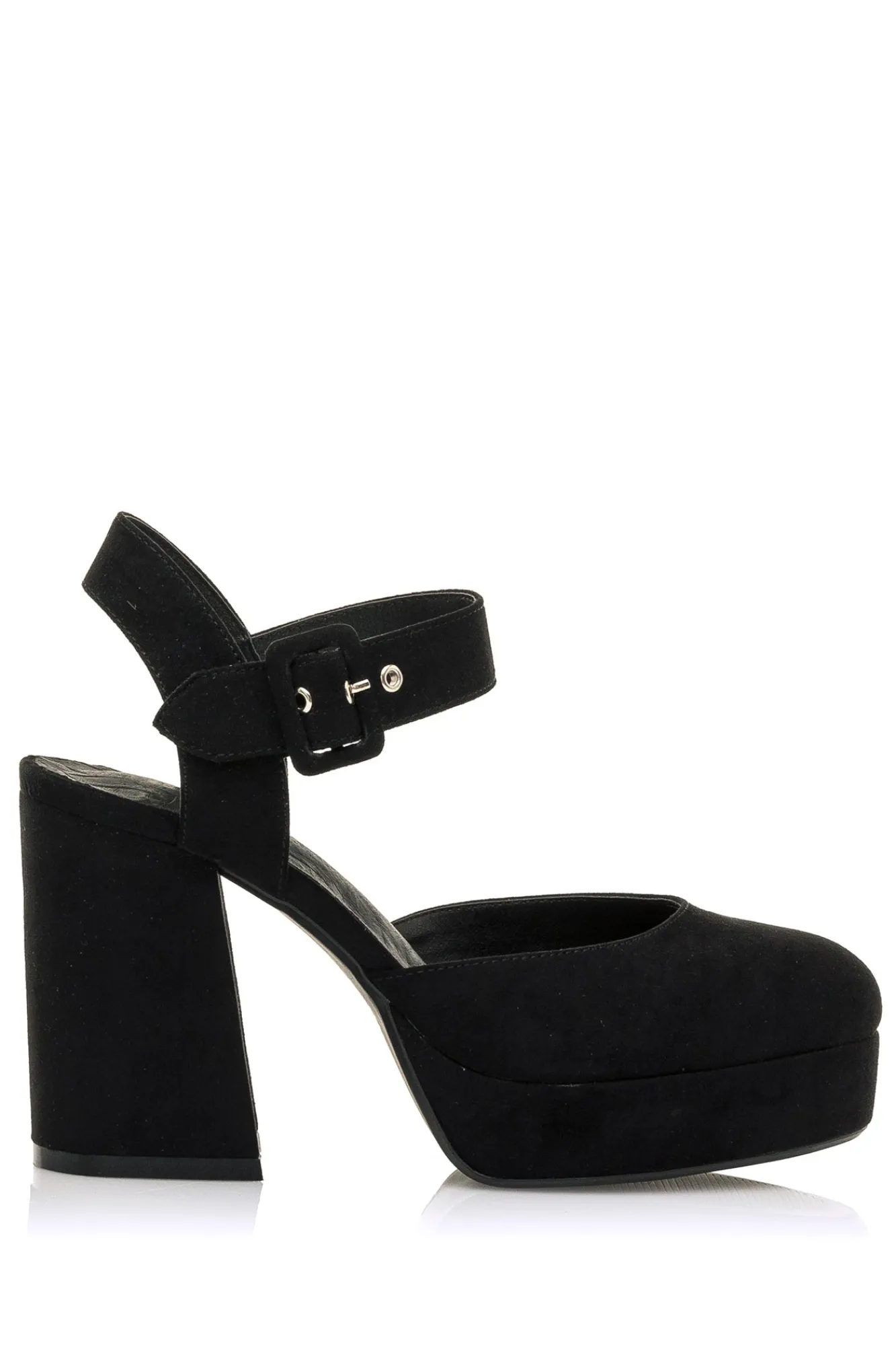 Mustang Zapatos De Tacon Ancho New Naomi Negro Discount